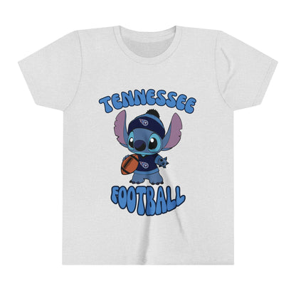 Youth Stitch Design Titans Football - Inspired T-Shirt