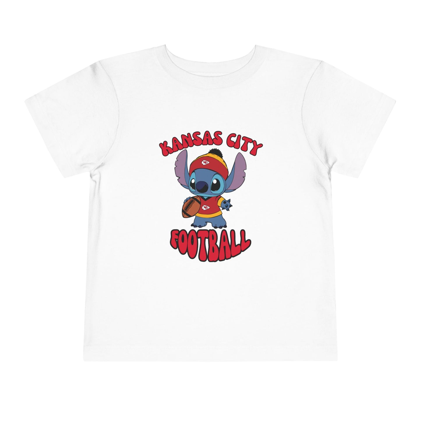 Toddler Stitch Design Chiefs Football - Inspired T-Shirt