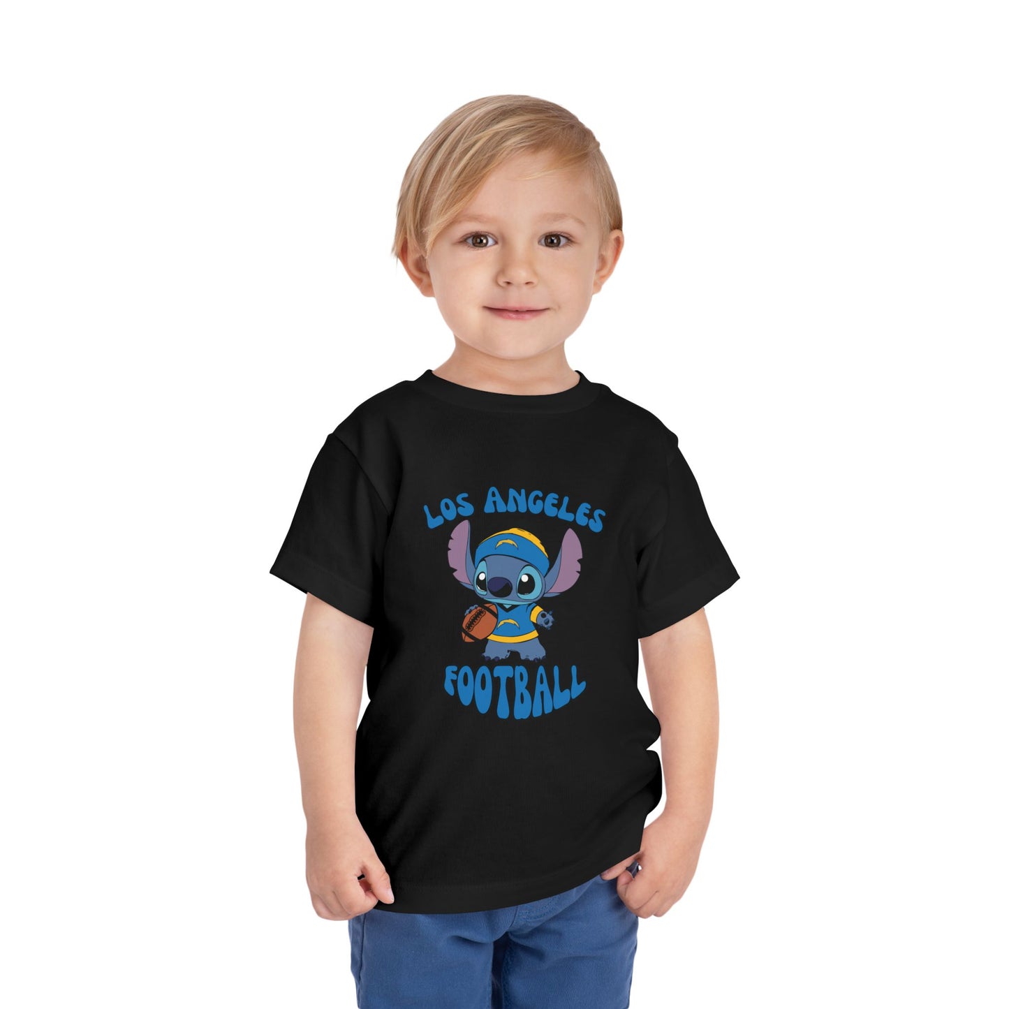 Toddler Stitch Design Chargers Football - Inspired T-Shirt