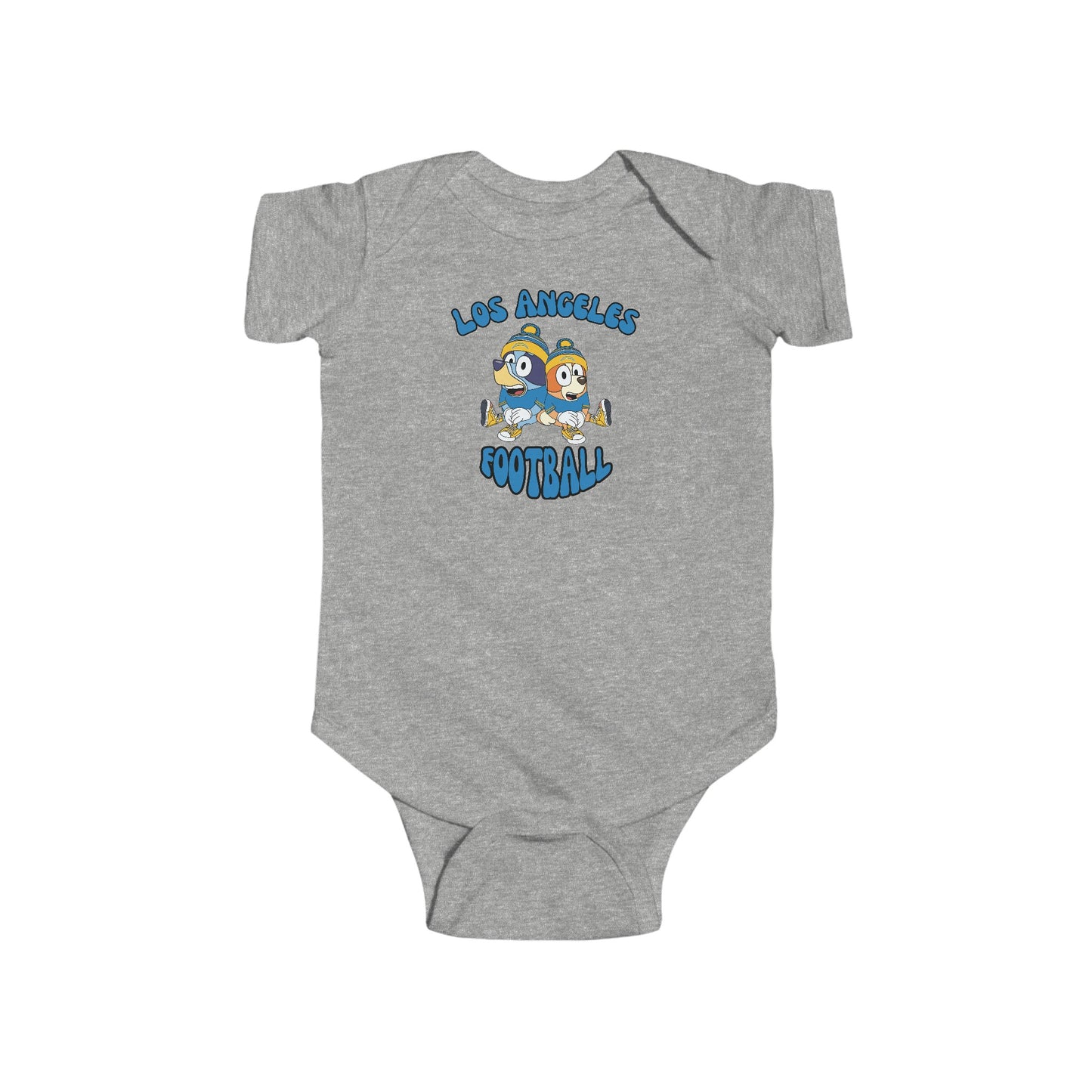 Infant Bluey & Bingo Design Chargers Football - Inspired Onesie