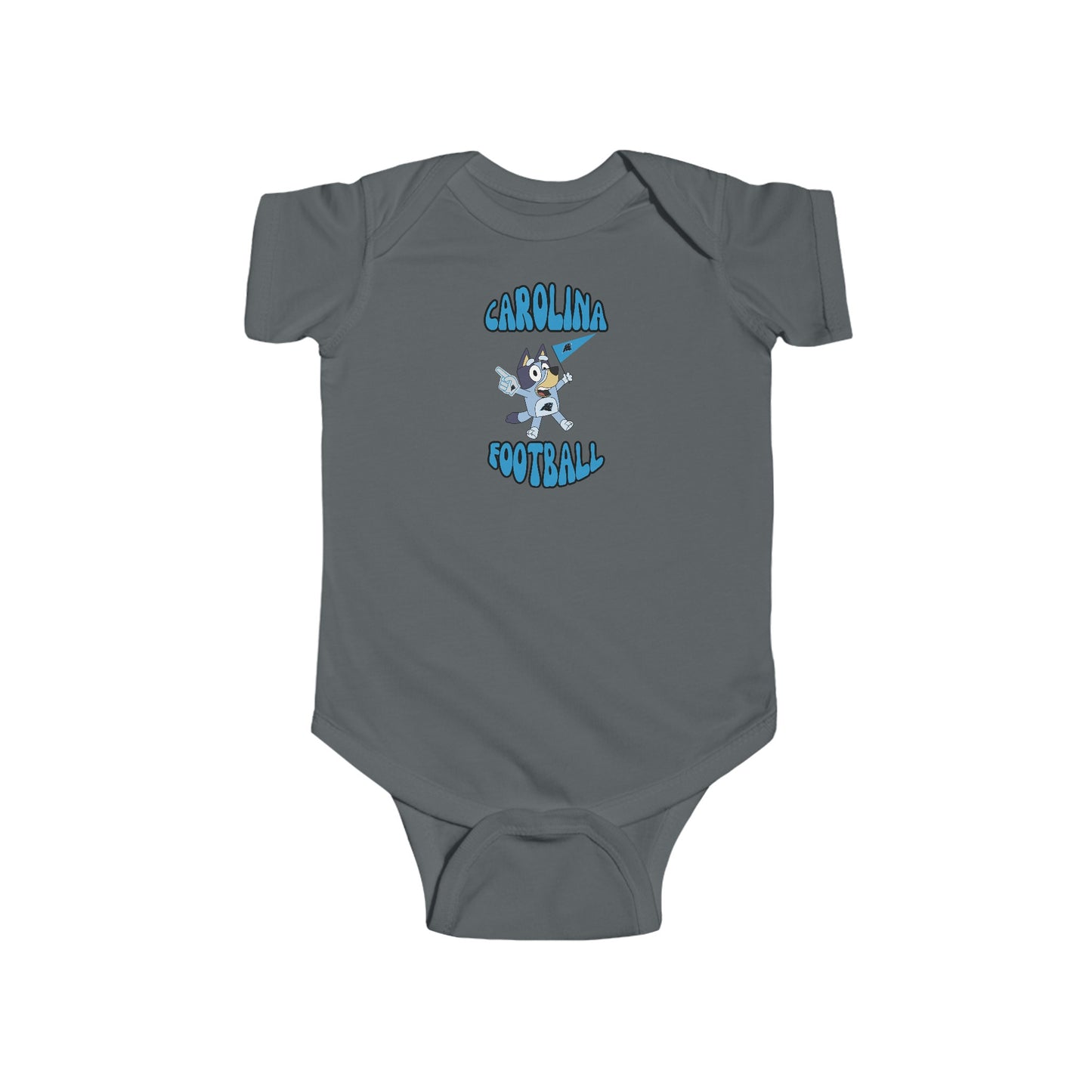 Infant Bluey Design Carolina Panthers Football  -Inspired Bodysuit