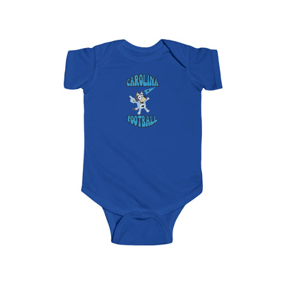 Infant Bluey Design Carolina Panthers Football  -Inspired Bodysuit