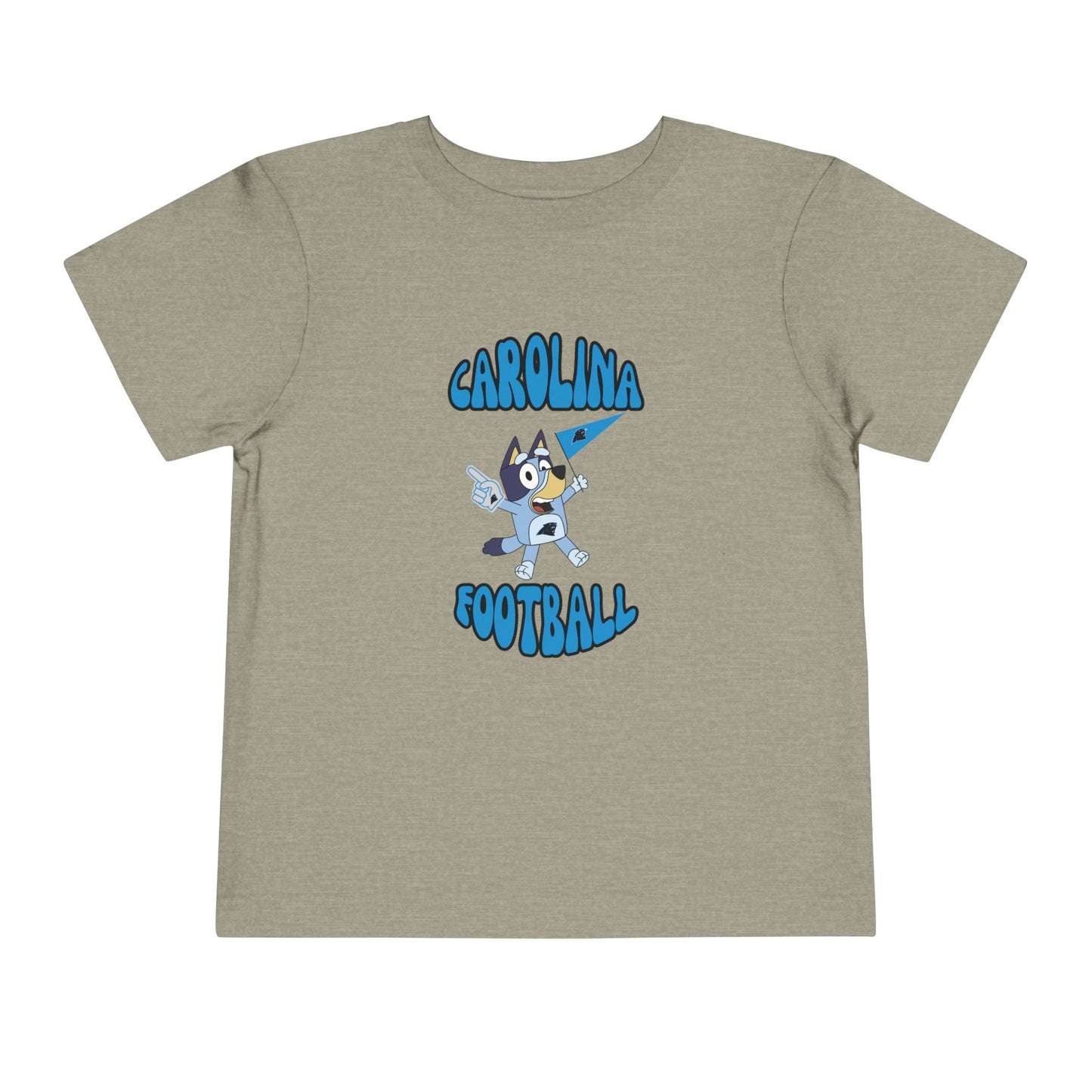 Toddler Bluey Design Carolina Panthers Football  -Inspired T-Shirt