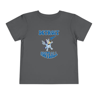 Toddler Bluey Design Detroit Lions Football  -Inspired T-Shirt