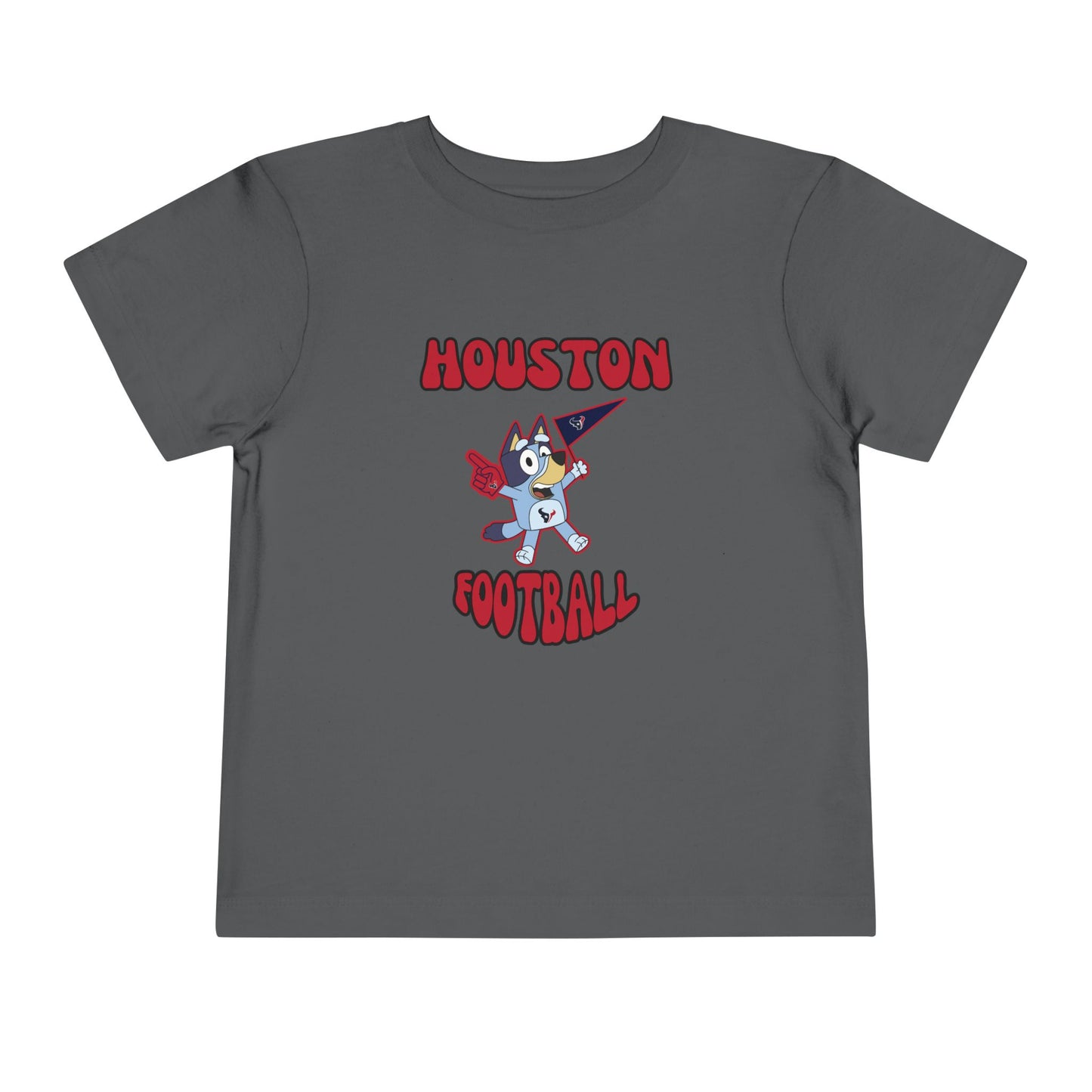 Toddler Bluey Design Houston Texans Football -Inspired T-Shirt