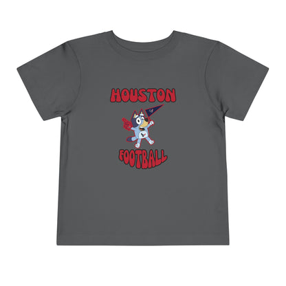 Toddler Bluey Design Houston Texans Football -Inspired T-Shirt