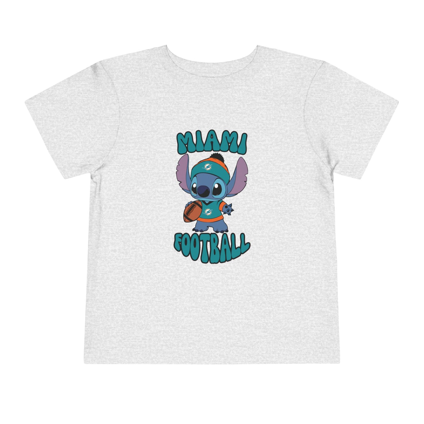 Toddler Stitch Design Dolphins Football - Inspired T-Shirt