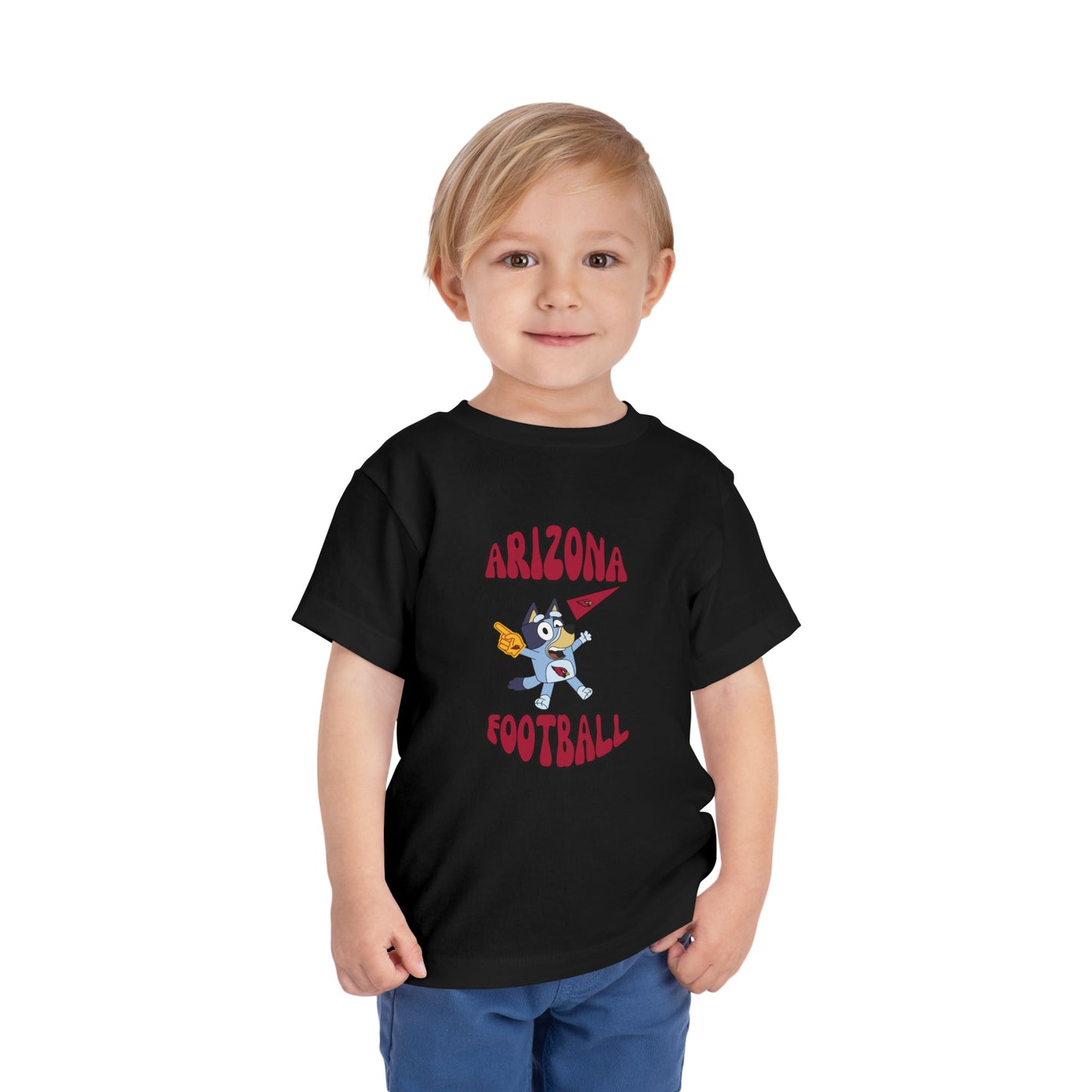 Toddler Bluey Design Arizona Cardinals Football  -Inspired T-Shirt