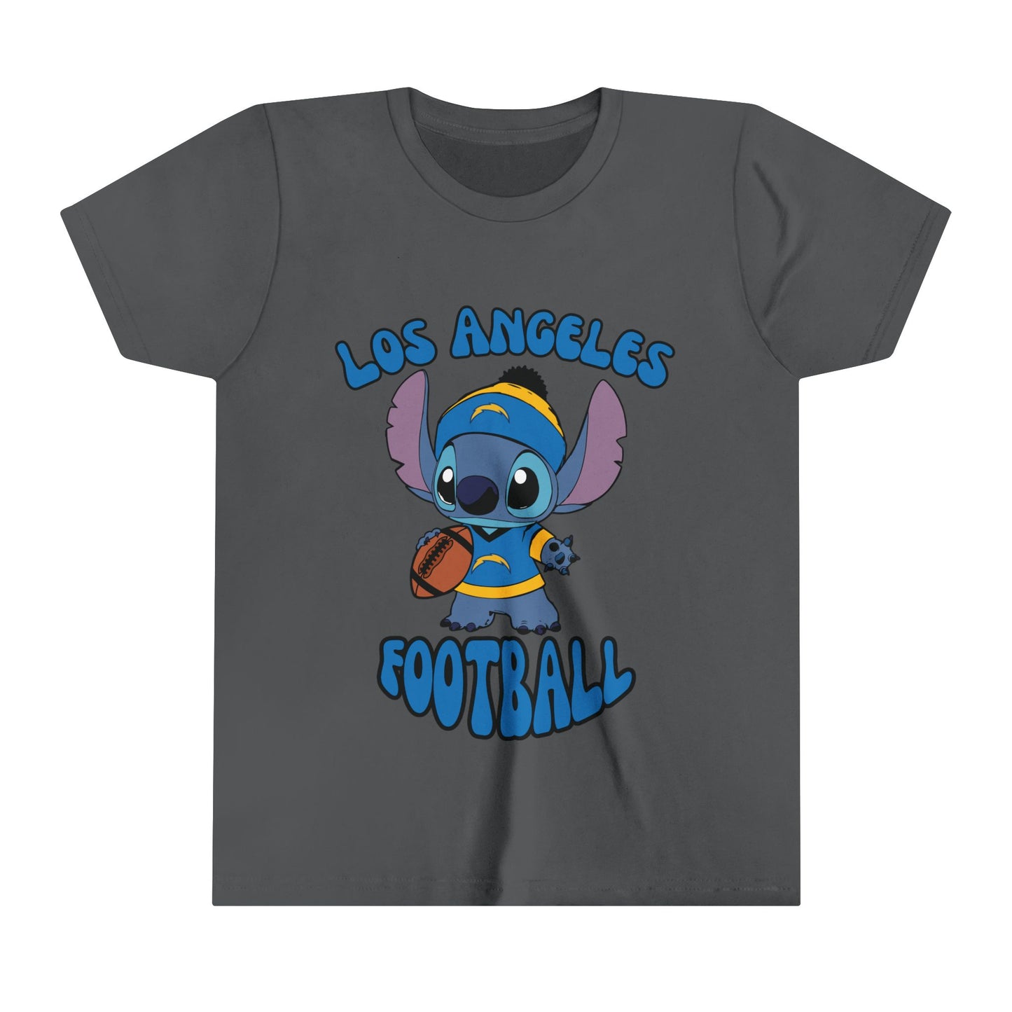 Youth Stitch Design Charger Football - Inspired T-Shirt