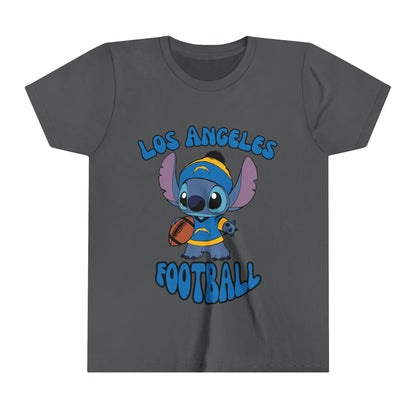 Youth Stitch Design Charger Football - Inspired T-Shirt