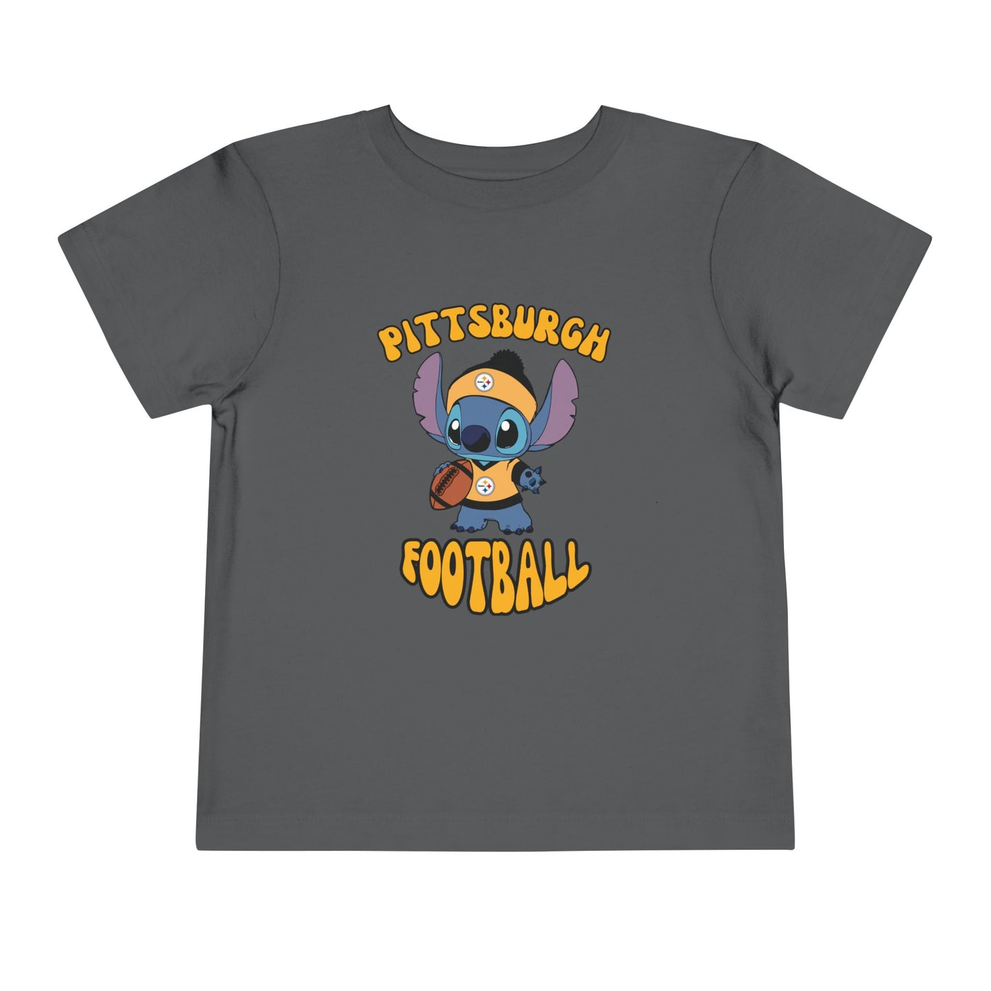 Toddler Stitch Design Steelers  Football - Inspired T-Shirt