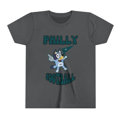 Youth Bluey Design Philadelphia Eagles Football -Inspired T-Shirt