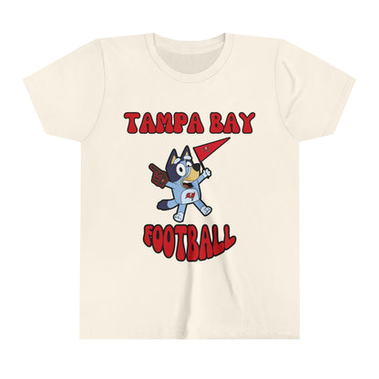 Youth Bluey Design Tampa Bay Buccaneers Football -Inspired T-Shirt