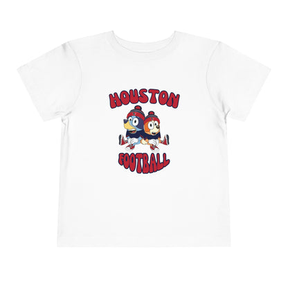 Toddler Bluey & Bingo Design Texans Football - Inspired T-Shirt