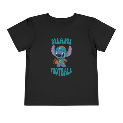 Toddler Stitch Design Dolphins Football - Inspired T-Shirt