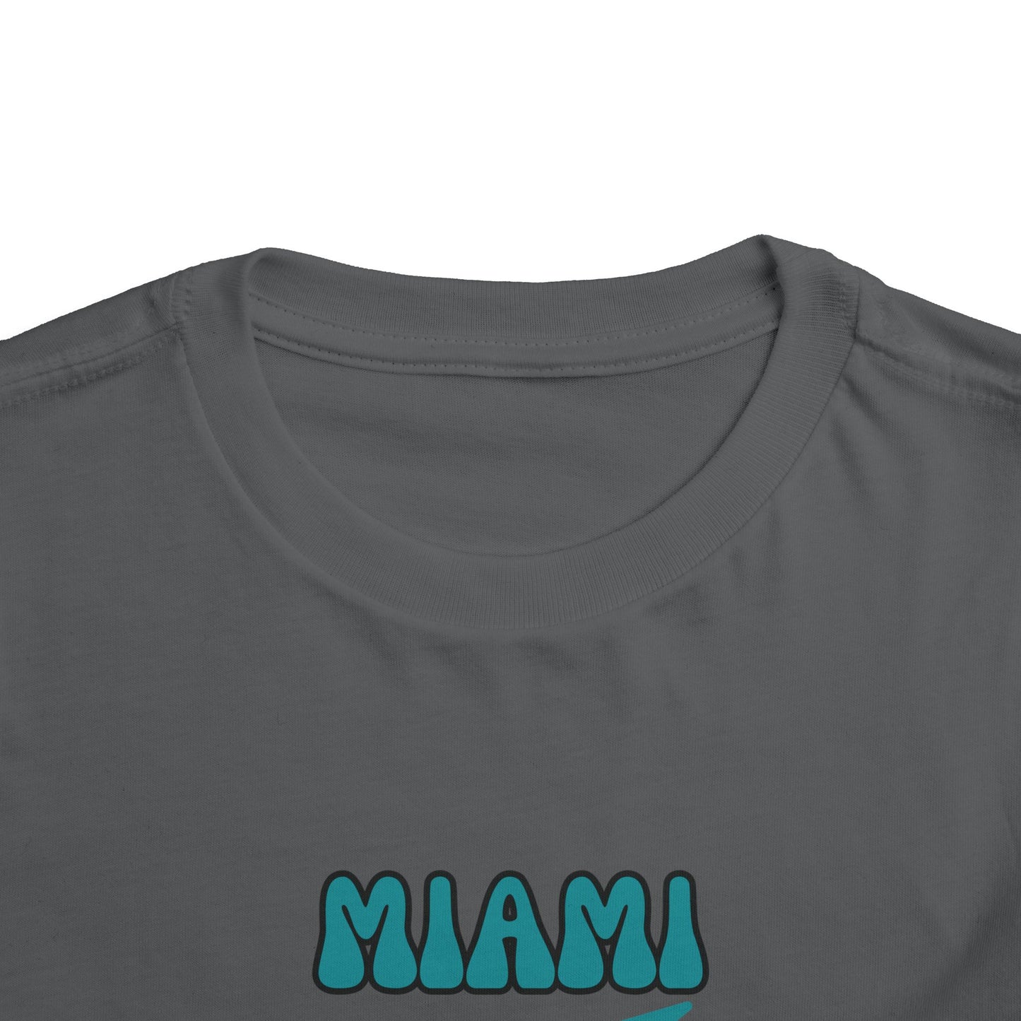 Toddler Bluey Design Miami Dolphins Football -Inspired T-Shirt