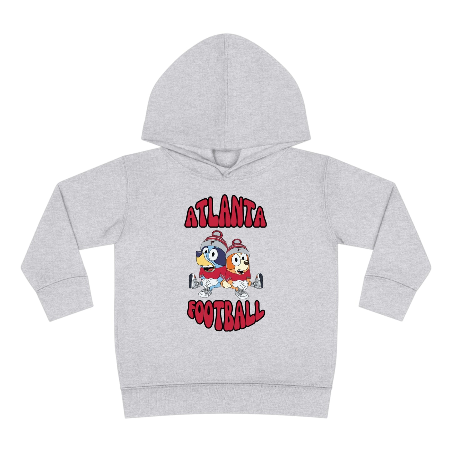 Toddler Bluey & Bingo Design Falcons Football - Inspired Pullover Fleece Hoodie