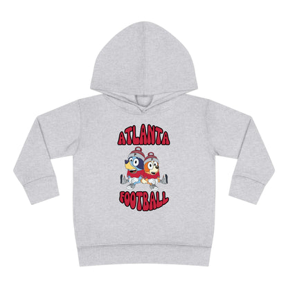 Toddler Bluey & Bingo Design Falcons Football - Inspired Pullover Fleece Hoodie