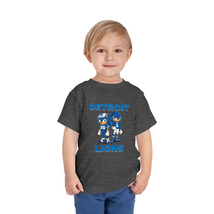 Toddler Tee Shirt - Sonic and Knuckles Jahmyr Gibbs and David Montgomery Detroit Lions