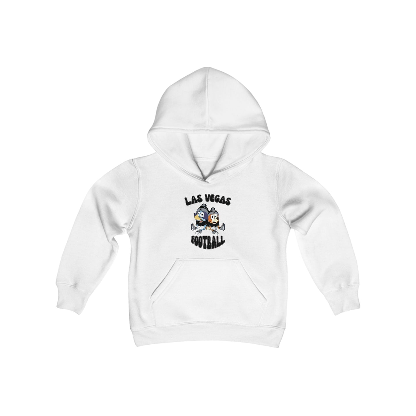 Youth Bluey & Bingo Design Raiders Football - Inspired Heavy Blend Hooded Sweatshirt