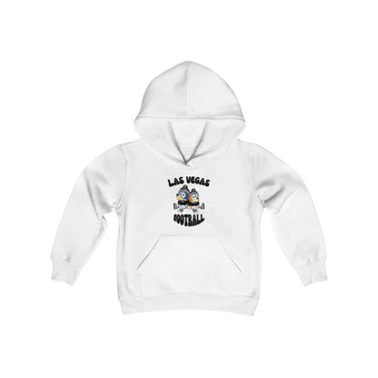 Youth Bluey & Bingo Design Raiders Football - Inspired Heavy Blend Hooded Sweatshirt