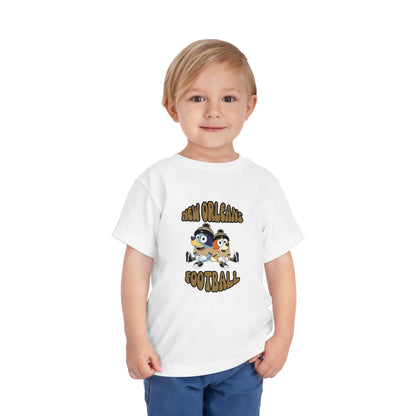 Toddler Bluey & Bingo Design Saints Football - Inspired T-Shirt