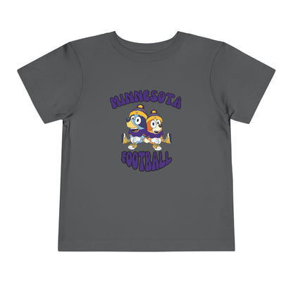 Toddler Bluey & Bingo Design Vikings Football - Inspired T-Shirt