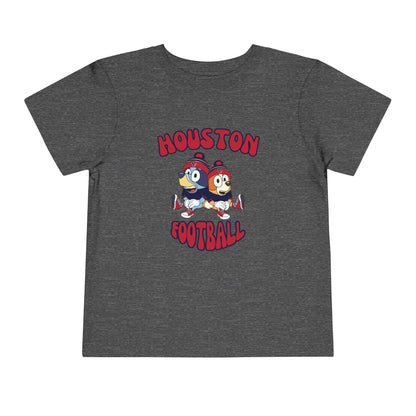 Toddler Bluey & Bingo Design Texans Football - Inspired T-Shirt