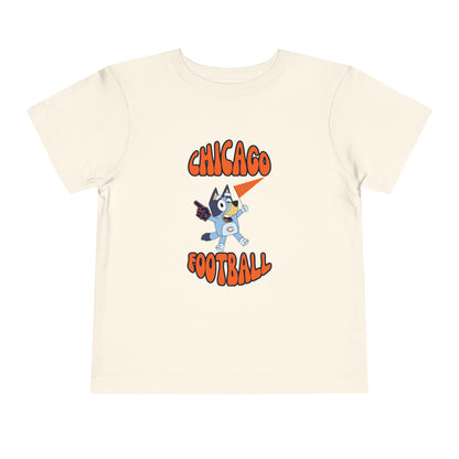 Toddler Bluey Design Chicago Bears Football - Inspired T-Shirt