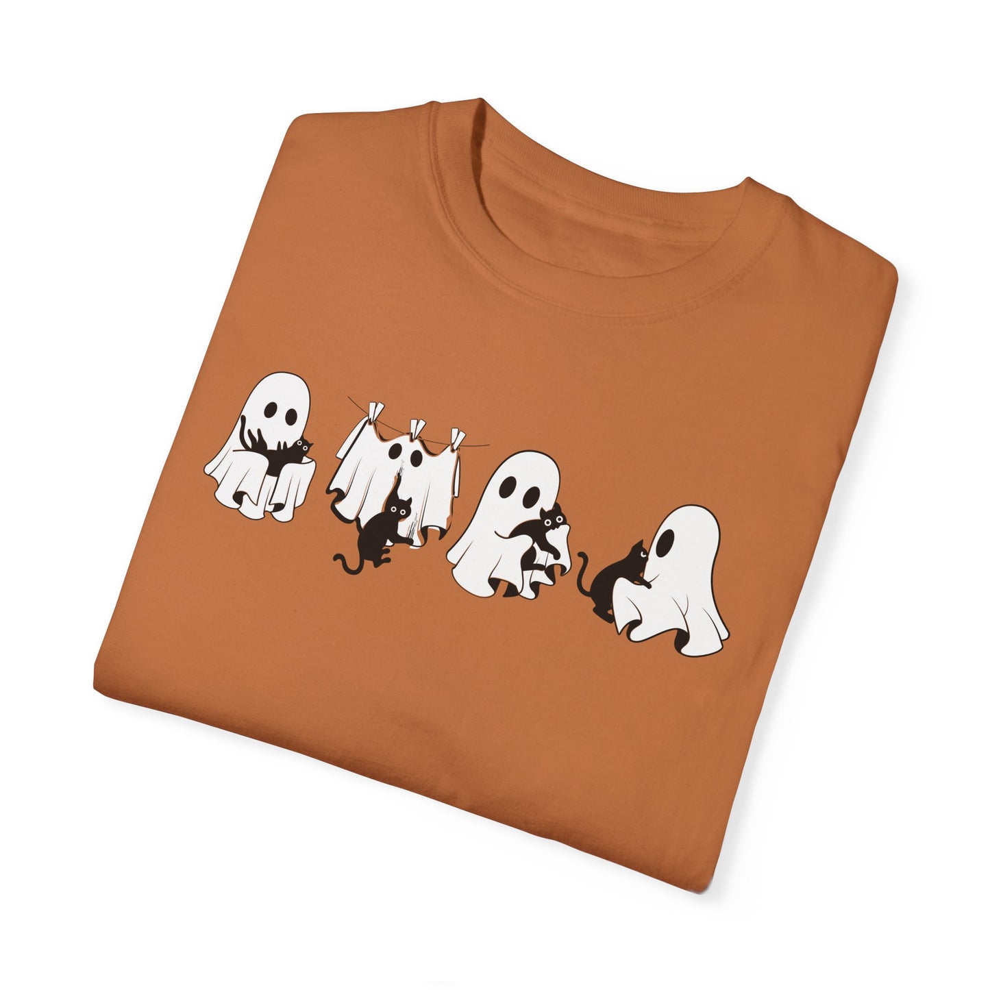 Halloween Spooky Cat Lover T-Shirt – Comfort & Style for Spooky Season