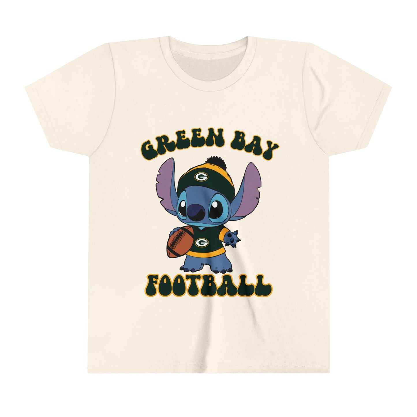 Youth Stitch Design Green Bay Football - Inspired T-Shirt