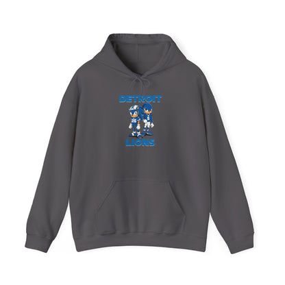 Sonic and Knuckles Jahmyr Gibbs and David Montgomery Detroit Lions Unisex Hoodie