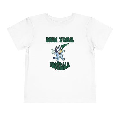 Toddler Bluey Design New York Jets Football -Inspired T-Shirt