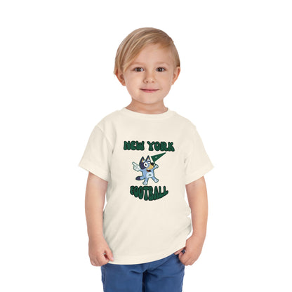 Toddler Bluey Design New York Jets Football -Inspired T-Shirt