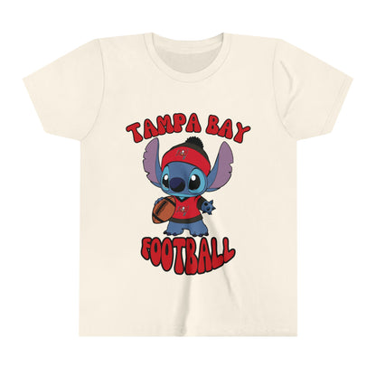 Youth Stitch Design Buccaneers Football - Inspired T-Shirt