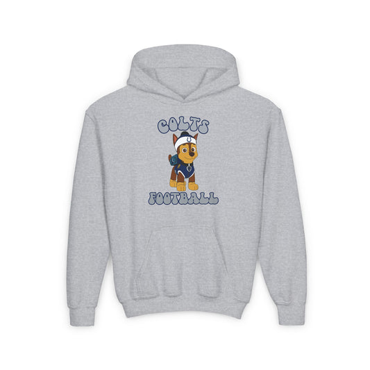 Customizable Youth Chase Paw Patrol Inspired Pro Sports Design Hooded Sweatshirt - Sport and Team Customizable