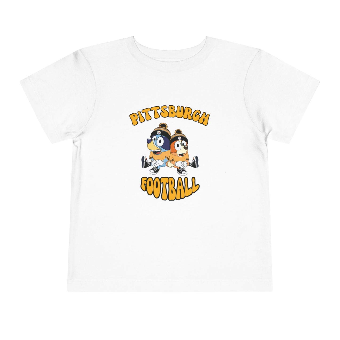 Toddler Bluey & Bingo Design Pittsburgh Steelers Football - Inspired T-Shirt