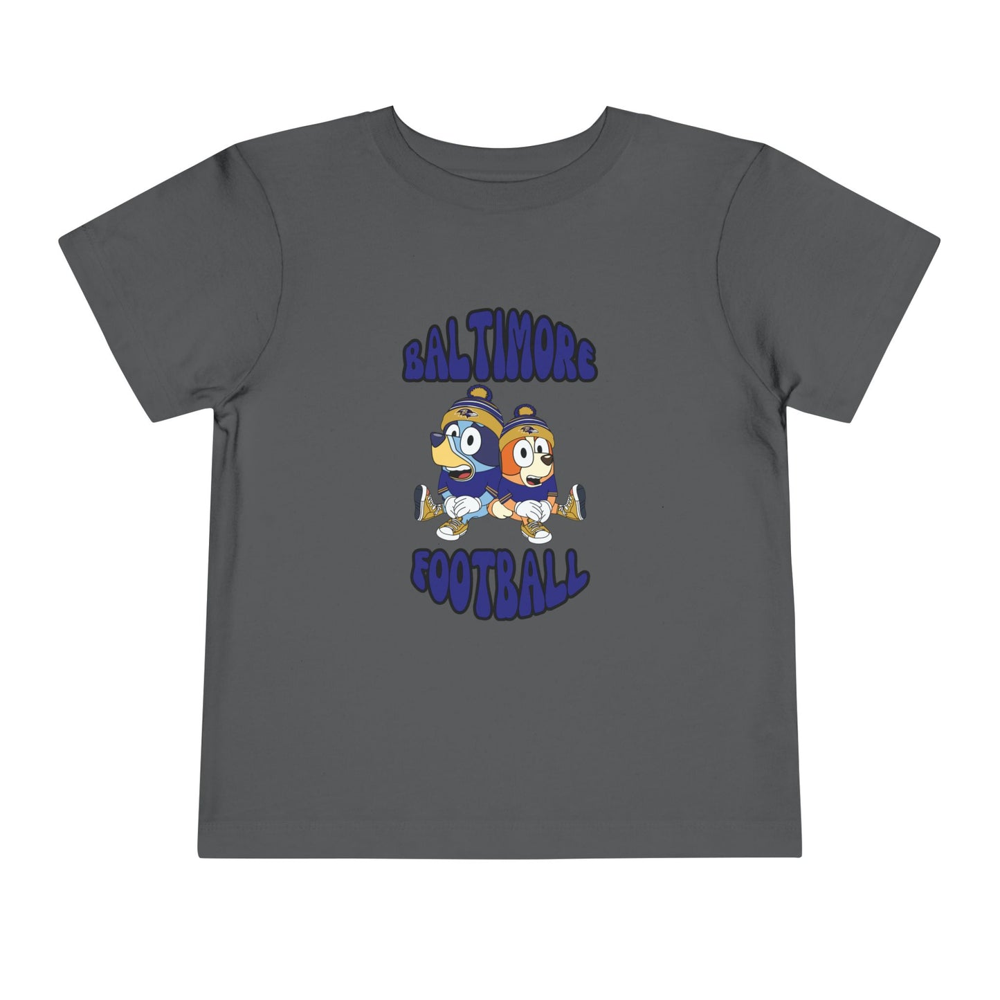 Toddler Bluey & Bingo Design Ravens Football - Inspired T-Shirt