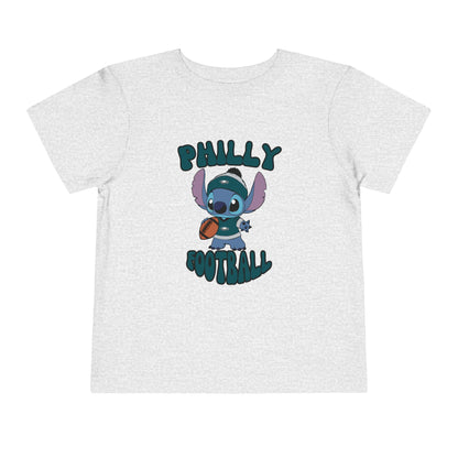 Toddler Stitch Design Eagles Football - Inspired T-Shirt