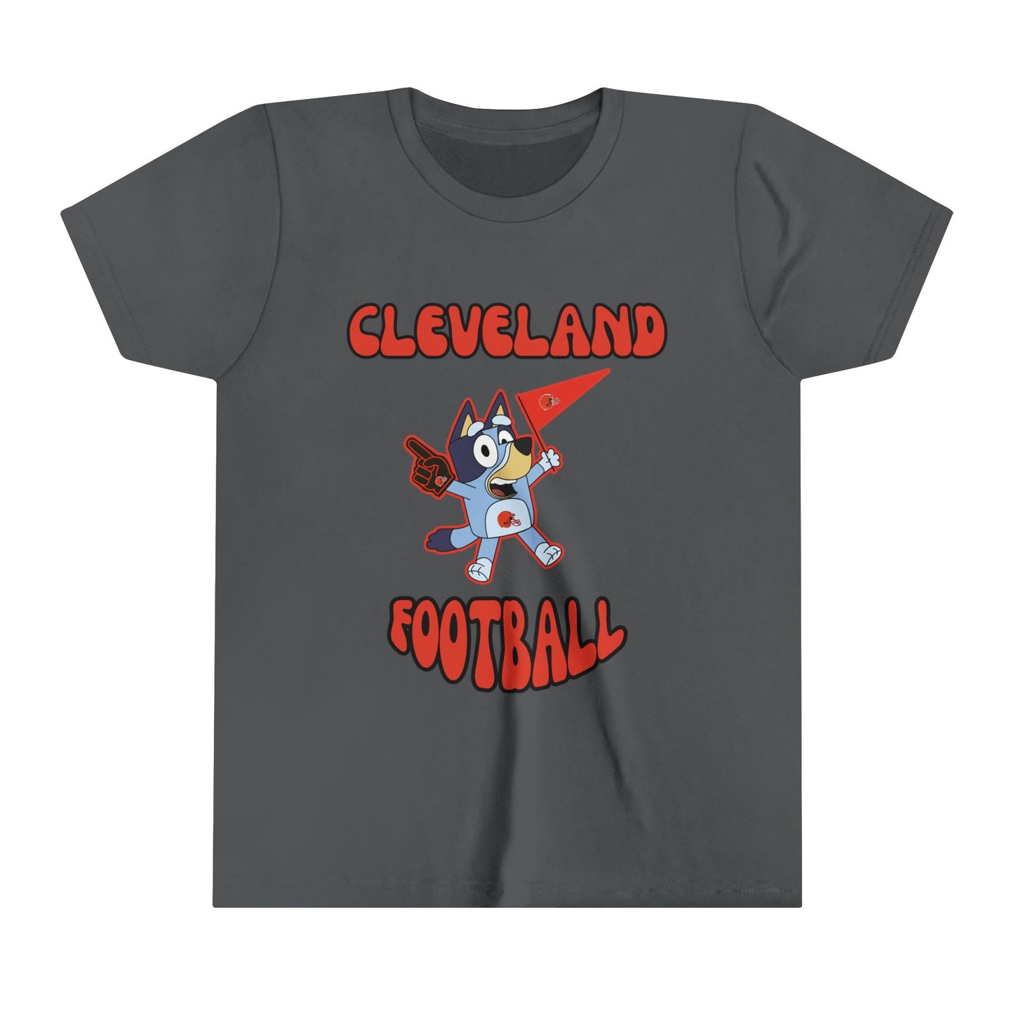 Youth Bluey Design Cleveland Browns Football -Inspired T-Shirt