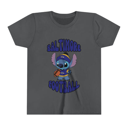 Youth Stitch Design Ravens Football - Inspired T-Shirt