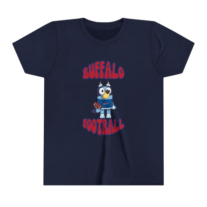 Youth Bluey Design Buffalo Bills Football -Inspired T-Shirt