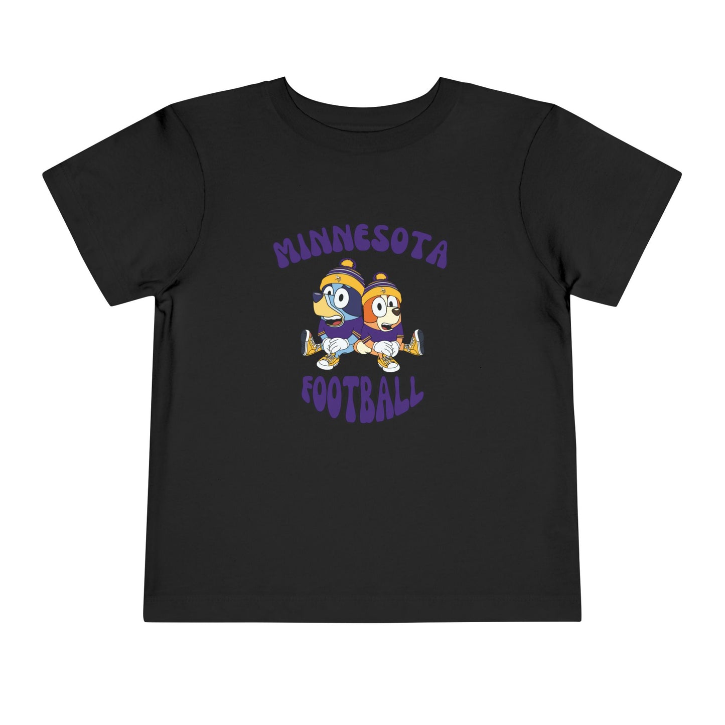 Toddler Bluey & Bingo Design Vikings Football - Inspired T-Shirt