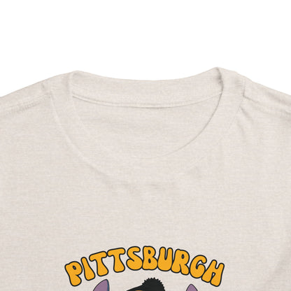 Toddler Stitch Design Steelers  Football - Inspired T-Shirt