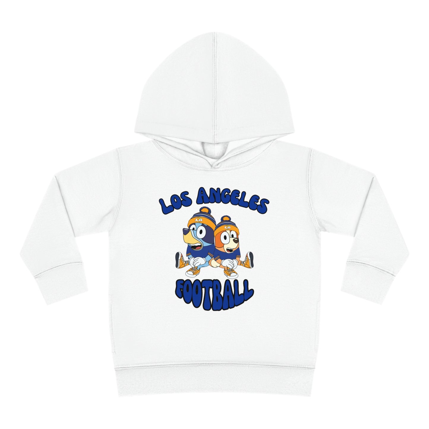 Toddler Bluey & Bingo Design Rams Football - Inspired Pullover Fleece Hoodie