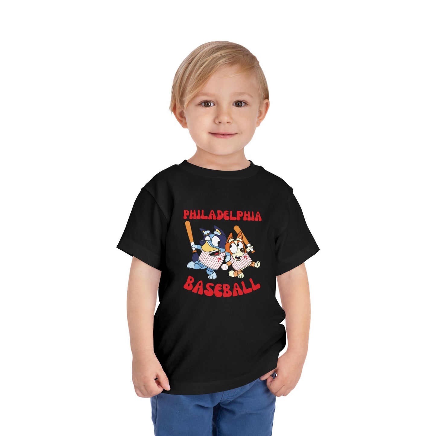 Toddler Bluey Design Philadelphia Phillies - Inspired T-Shirt