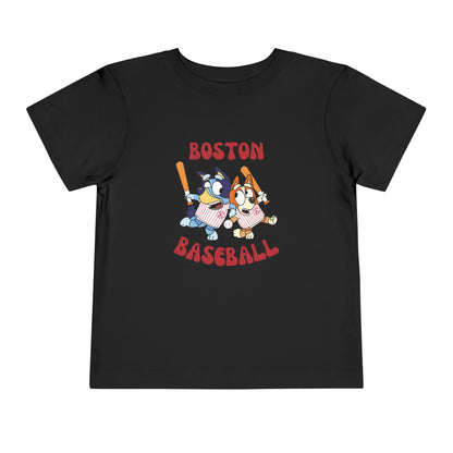 Toddler Bluey Design Boston Red Sox - Inspired T-Shirt