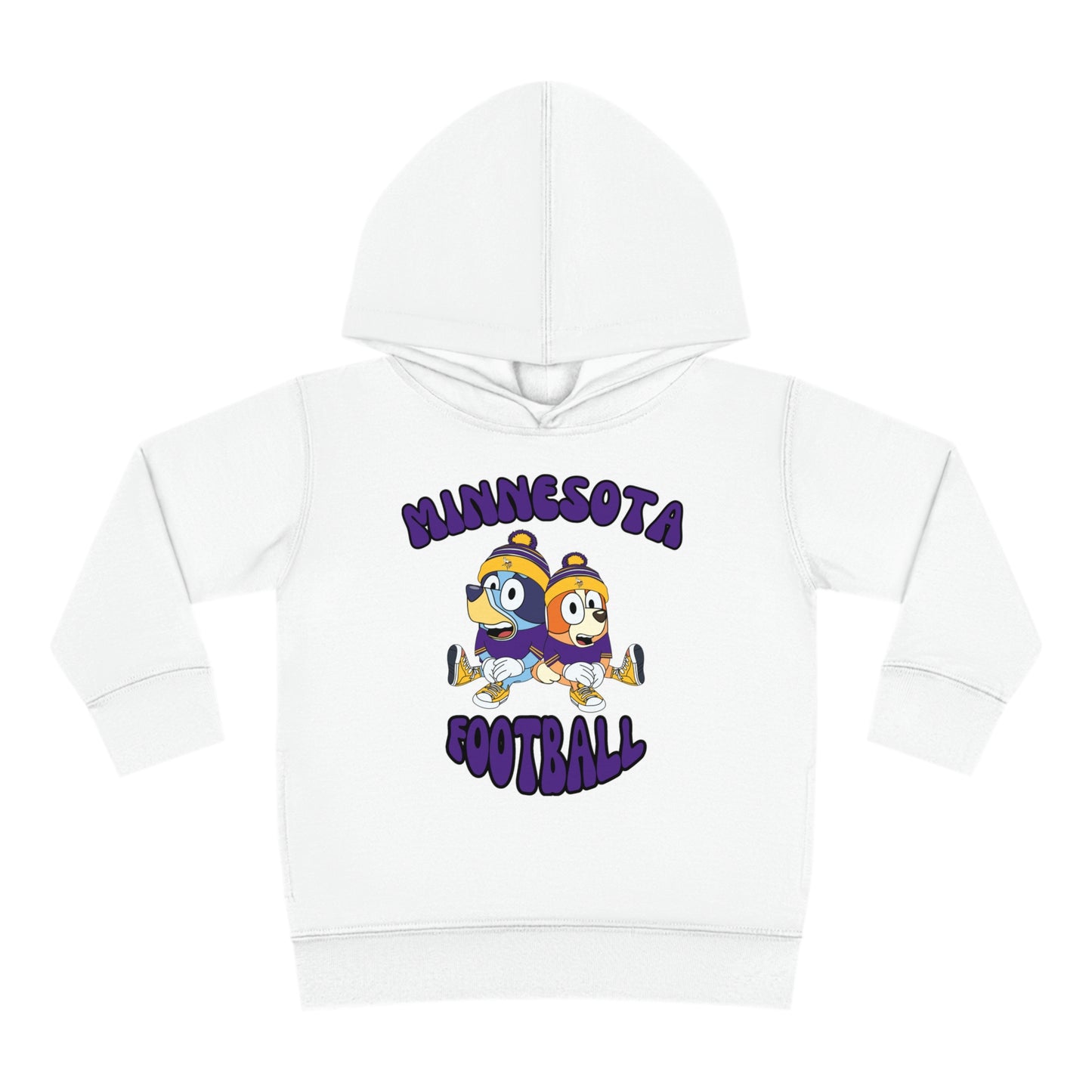 Toddler Bluey & Bingo Design Vikings Football - Inspired Pullover Fleece Hoodie