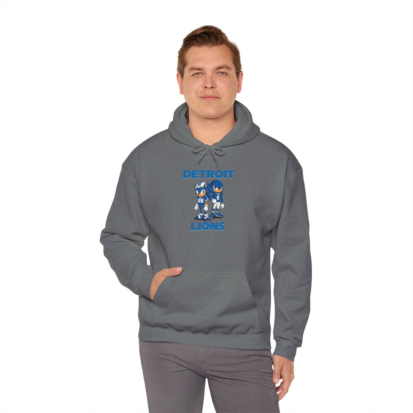 Sonic and Knuckles Jahmyr Gibbs and David Montgomery Detroit Lions Unisex Hoodie