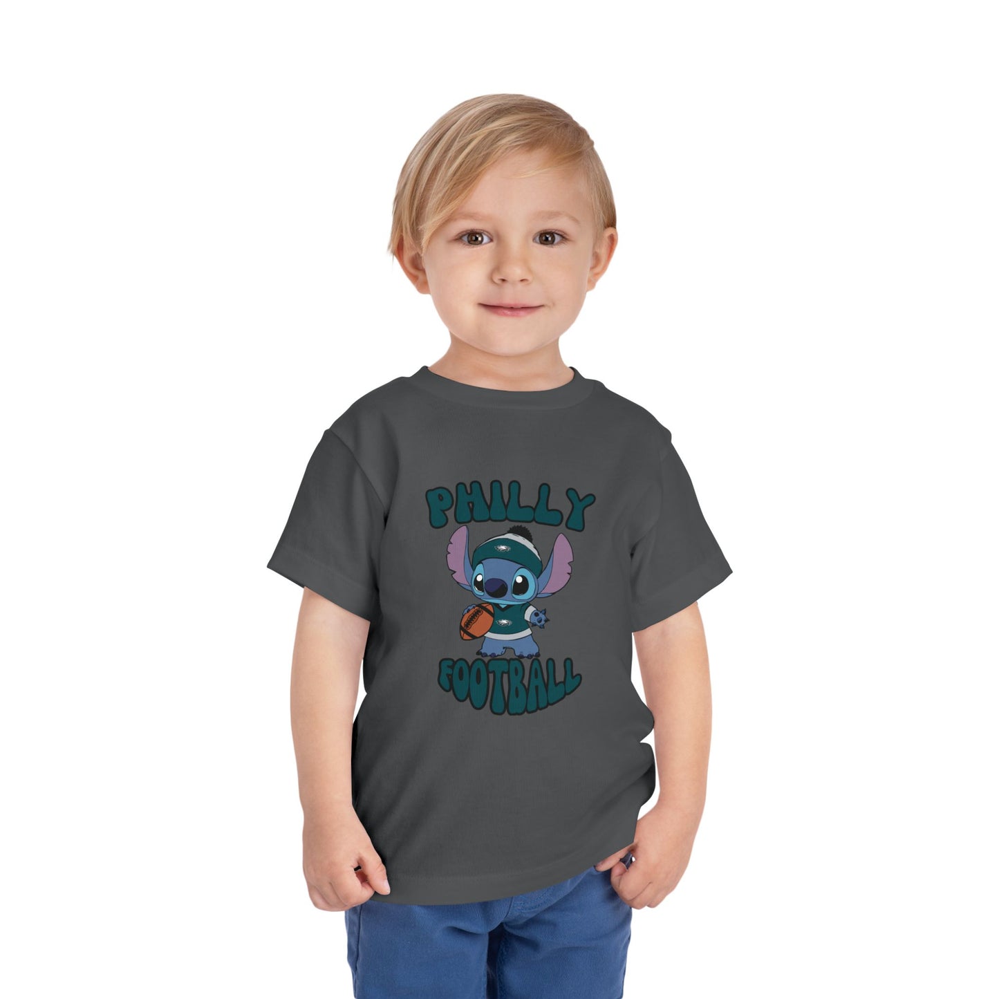 Toddler Stitch Design Eagles Football - Inspired T-Shirt